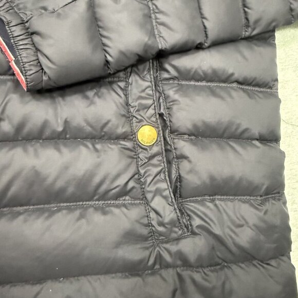 Tommy Hilfiger Puffer Jacket Men 2XL Black Duck Down Water Fowl Feather - Picture 3 of 9